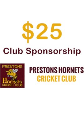 Prestons Cricket Club Sponsorship $25